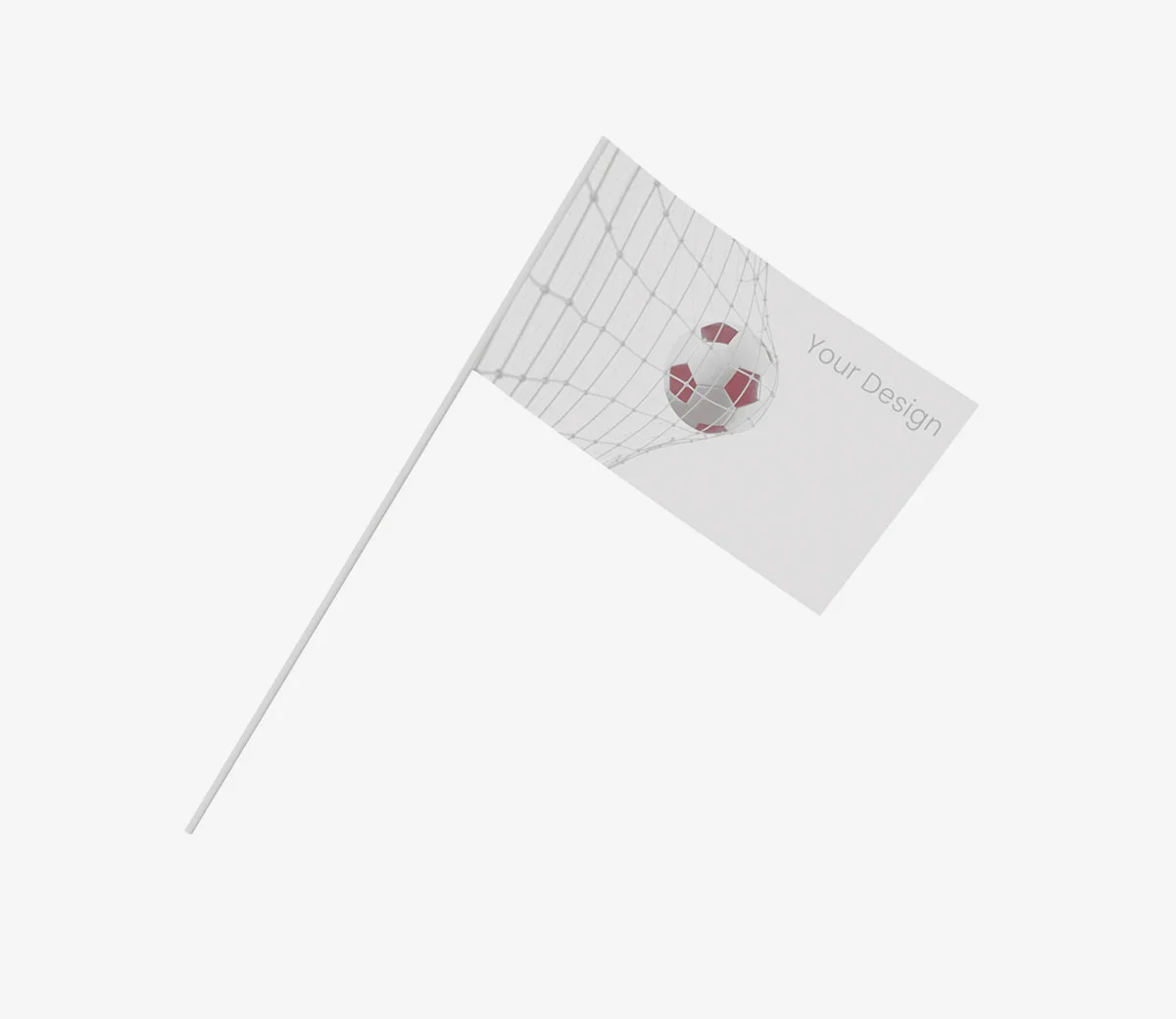 Handflagga med eget tryck – inklusive plastpinne