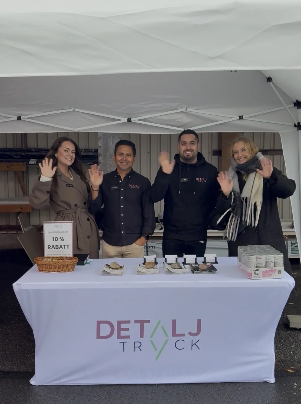 Detaljtryck på mässa